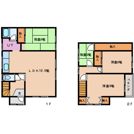 志文駅 徒歩20分 1階の物件間取画像